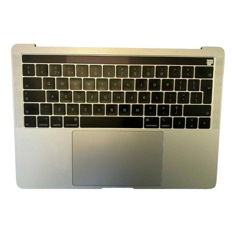 Apple MacBook Pro 13" A1989 2018/2019 Topcase Silver Keyboard Touchbar UK QWERTY